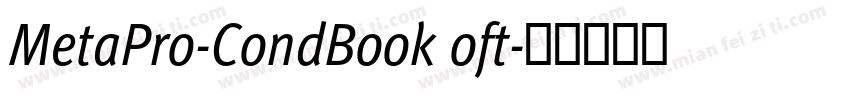 MetaPro-CondBook oft字体转换
